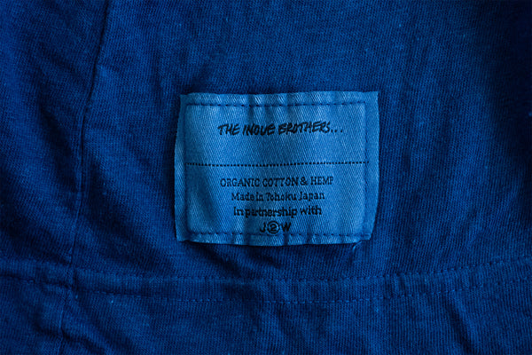 Ryukyu Indigo-Dyed Print T-Shirt (1980s Moose Head Beer)