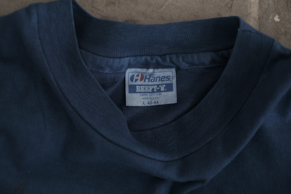 琉球藍染PRINT T-SHIRT(1980s Hanes OLD SURF TEE)