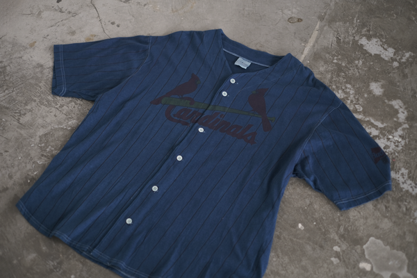 琉球藍染BASEBALL SHIRT(1990s Cardinals)