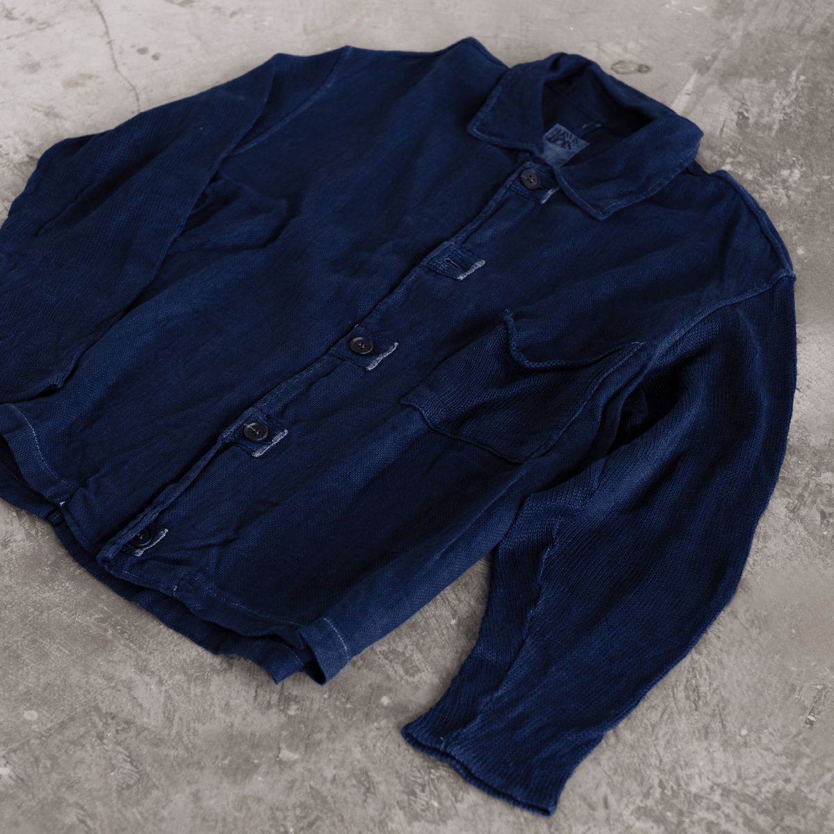 チサキchisaki×Kitta植物染色　Seima 琉球藍/福木×琉球藍リボン 琉球藍染JK – 琉球藍研究所