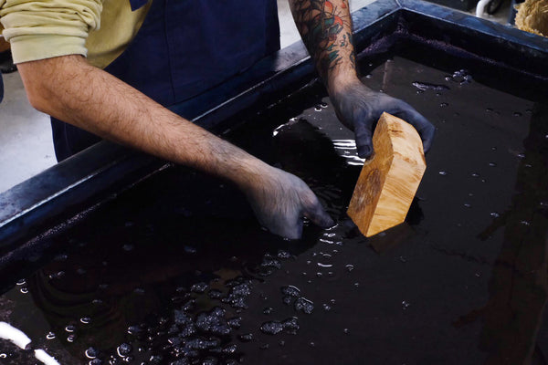 琉球藍染ポスターフレーム W660 x H960(レジン/木製) x Vintage Black Light Poster【ISLAND BEAUTY】