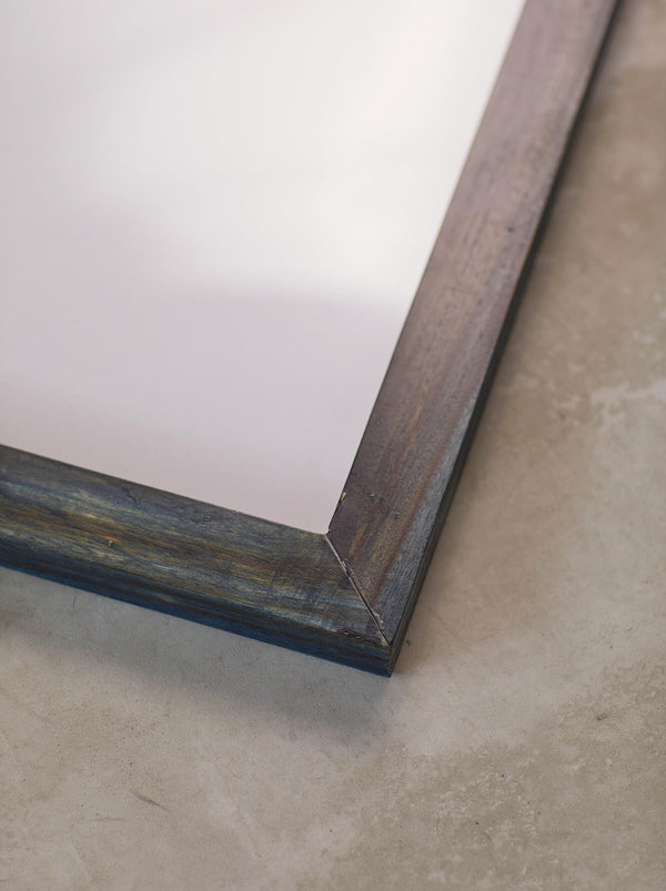 琉球藍染ポスターフレーム W660 x H960(レジン/木製) x Vintage Black Light Poster【SPACE GIRL】