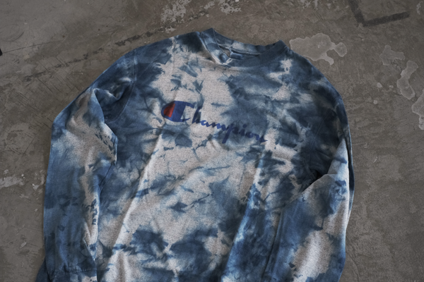 琉球藍染 PRINT T-SHIRT L/S(1990s Champion)