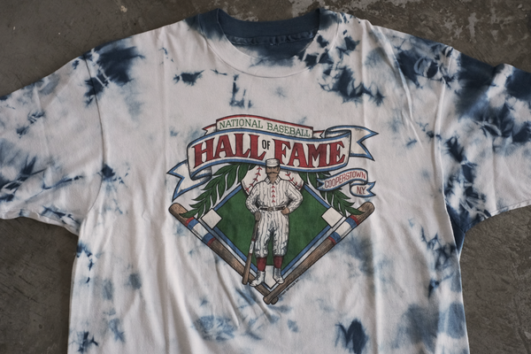 琉球藍染PRINT T-SHIRT(1980s Cooperstown)