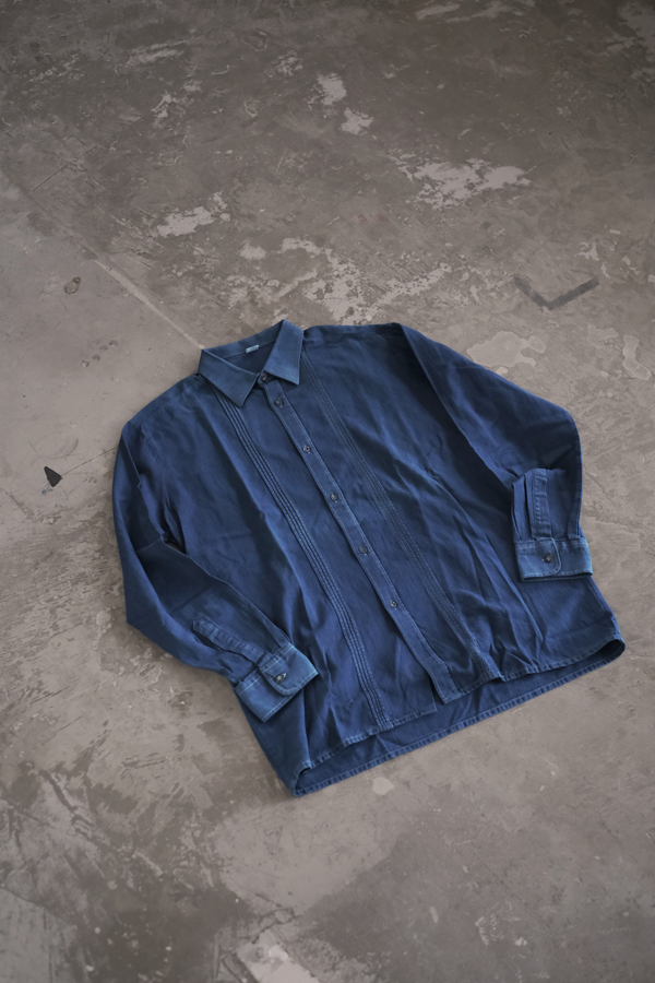 琉球藍染L/S TYROLEAN SHIRT