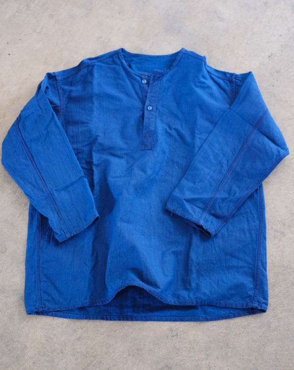 Ryukyu indigo dyed RUSSIAN MILITARY SLEEPING SHIRT