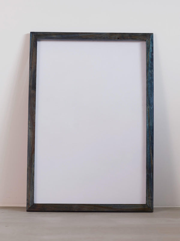 Ryukyu Indigo Dye Poster Frame W660 x H960 (Resin/Wood) x Vintage Black Light Poster [PETER POT PUSHER]